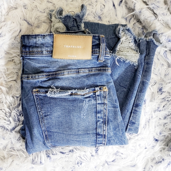 Zara Denim - Zara Trafaluc Raw Hem Distressed Skinny Jeans 4